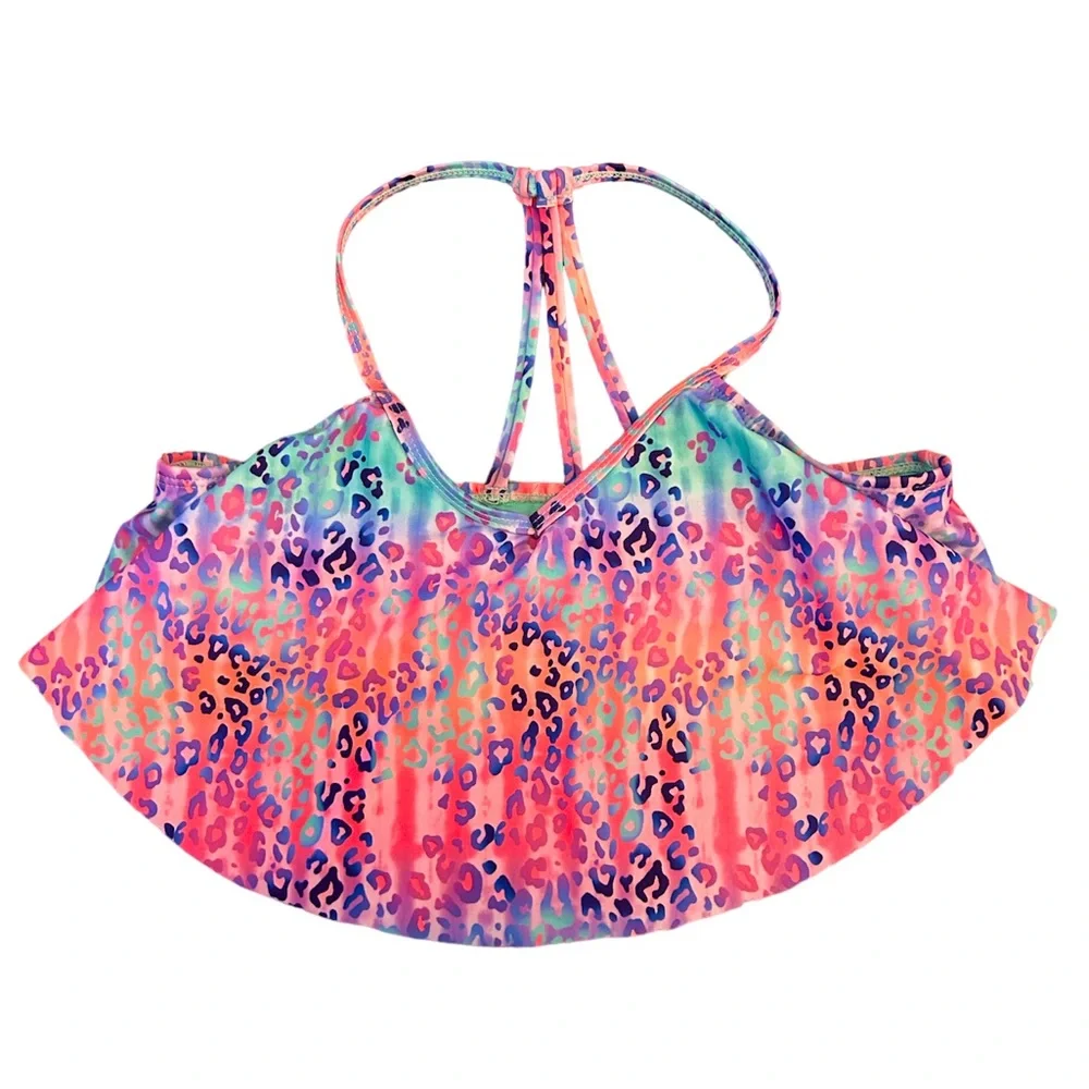 Colorful Bikini Swim Suit with Bonus Bottoms - HOST PICK